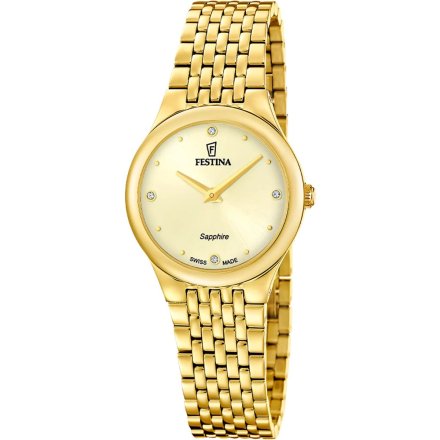 Festina Grace Zegarek Damski złoty na bransolecie 20098/2