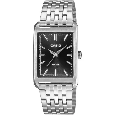 Casio Classic zegarek klasyczny z prostokątną czarną tarczą MTP-B215D-1AVER