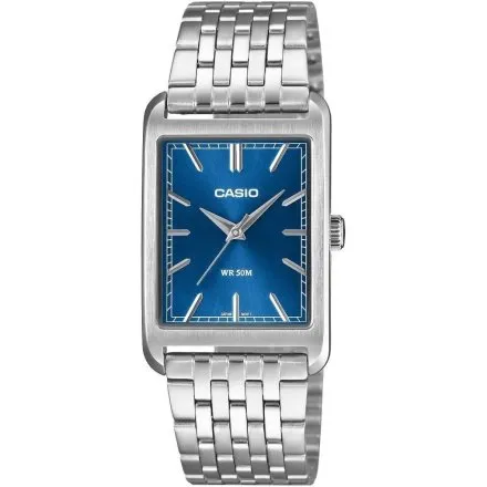 Casio Classic zegarek klasyczny z prostokątną granatową tarczą MTP-B215D-2AVER