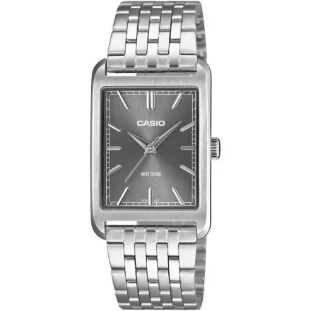 Casio Classic zegarek klasyczny z prostokątną szarą tarczą MTP-B215D-8AVER