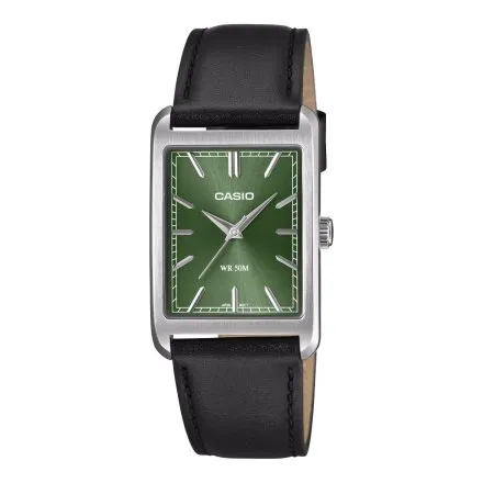 Casio Classic zegarek klasyczny z prostokątną zieloną tarczą MTP-B215L-3AVER