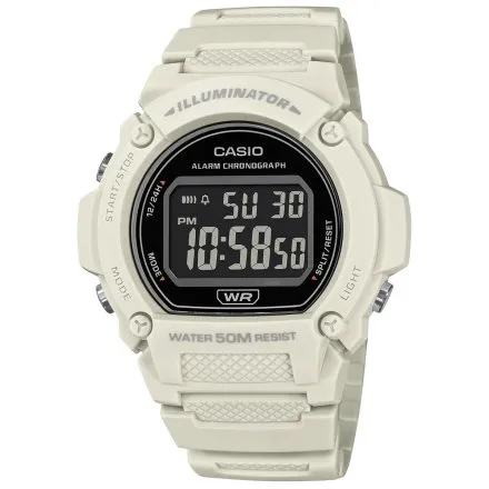 Zegarek Casio Sport W-219HC-8BVEF biały z wyświetlaczem