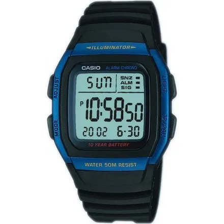 Zegarek Casio Sport W-96H-2AVEF czarno-niebieski z wyświetlaczem