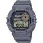 Zegarek Casio Sport WS-1700H-8AEF szary z paskiem fazy księżyca wykres pływów