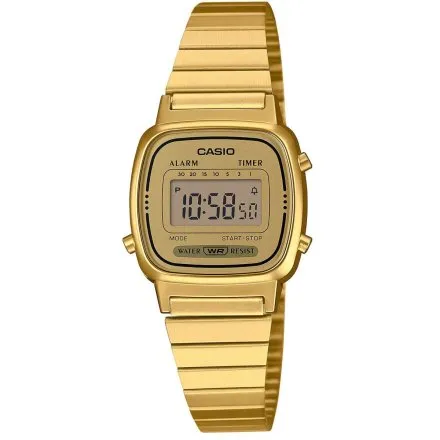 Zegarek Casio Vintage LA670WEGS-9AEF damski złoty w stylu Retro