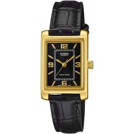 Zegarek Casio Classic LTP-1234PGL-1AEF prostokąt złoty na pasku