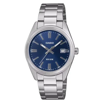 Zegarek Casio Classic UTP-1302PD-2A1VEF srebrny z granatową tarczą
