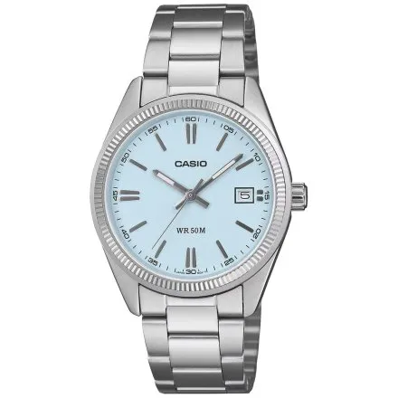 Zegarek Casio Classic UTP-1302PD-2A2VEF srebrny z błękitną tarczą