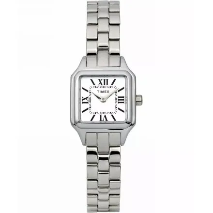 Timex Legacy TW2Y23800 srebrny zegarek damski na bransolecie