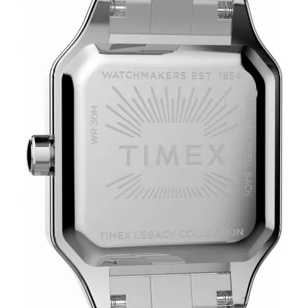 Timex Legacy TW2Y23800 srebrny zegarek damski na bransolecie