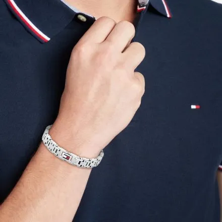 Tommy Hilfiger bransoletka męska srebrna 2790682