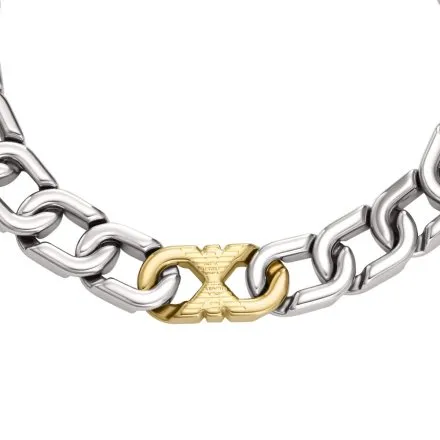 Emporio Armani Eagle Logo bransoletka męska łańcuch EGS3298040