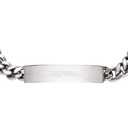 Emporio Armani Eagle Logo bransoletka męska blaszka z logo EGS3304040