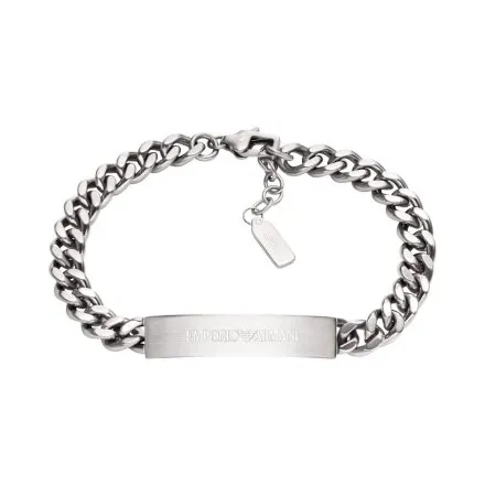 Emporio Armani Eagle Logo bransoletka męska blaszka z logo EGS3304040