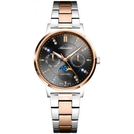 Adriatica Zegarek Damski na bransolecie A3834.R1R6QF - Multifunction Swiss Made