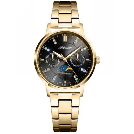 Adriatica Zegarek Damski na bransolecie A3834.1194QF - Multifunction Swiss Made