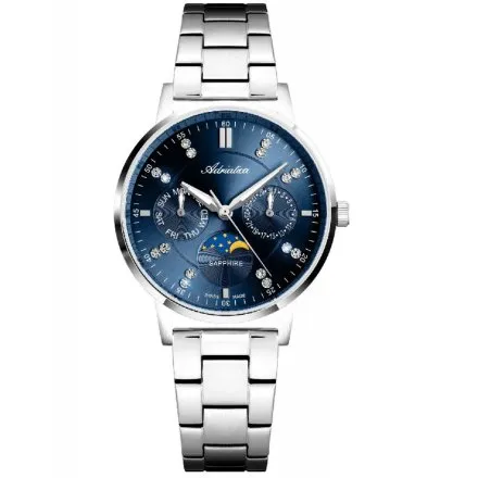 Adriatica Zegarek Damski na bransolecie A3834.5195QF - Multifunction Swiss Made