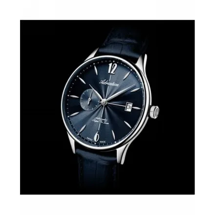 Adriatica Zegarek Męski Automatic Super de Luxe srebrny z paskiem A1230.5255A