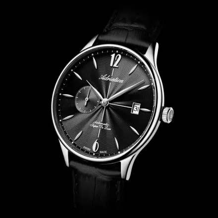 Adriatica Zegarek Męski Automatic Super de Luxe srebrny z paskiem A1230.5254A
