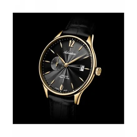 Adriatica Zegarek Męski Automatic Super de Luxe złoty z paskiem A1230.1254A