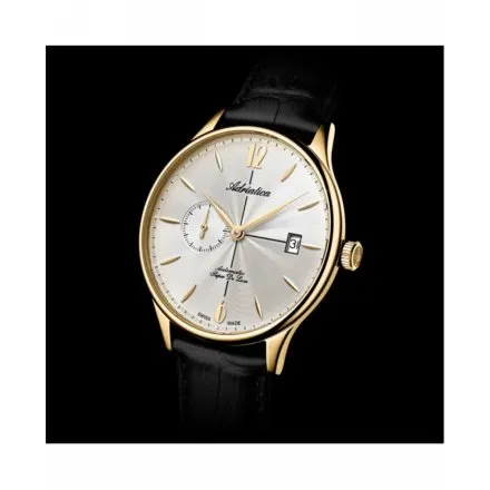 Adriatica Zegarek Męski Automatic Super de Luxe złoty z paskiem A1230.1253A