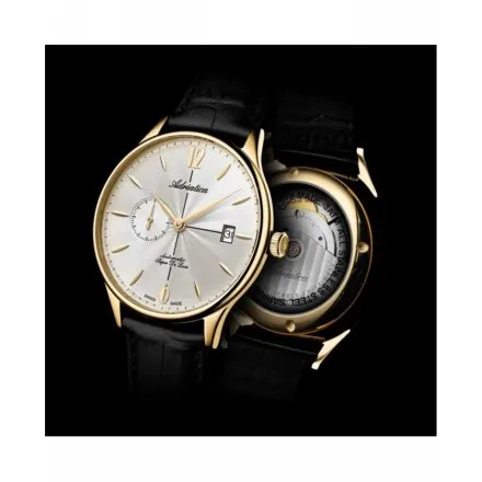 Adriatica Zegarek Męski Automatic Super de Luxe złoty z paskiem A1230.1253A