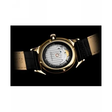 Adriatica Zegarek Męski Automatic Super de Luxe złoty z paskiem A1230.1253A