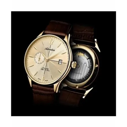 Adriatica Zegarek Męski Automatic Super de Luxe złoty z paskiem A1230.1B51A