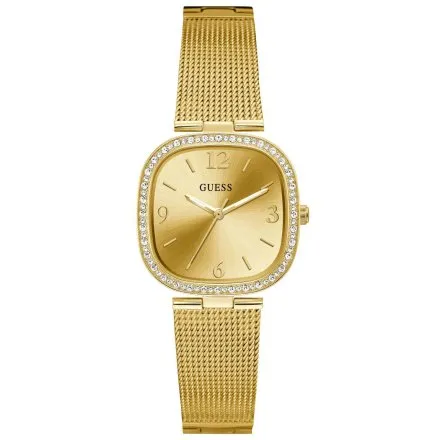 Złoty zegarek damski Guess z bransoletą Tapestry GW0354L2