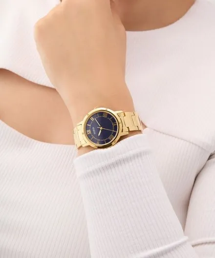 Guess Dawn zegarek damski złoty na bransolecie GW0404L4