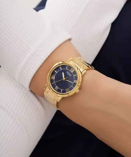 Guess Dawn zegarek damski złoty na bransolecie GW0404L4