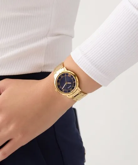 Guess Dawn zegarek damski złoty na bransolecie GW0404L4