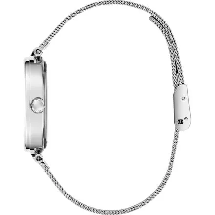 Guess Eve zegarek damski srebrny z granatową tarczą GW0768L1