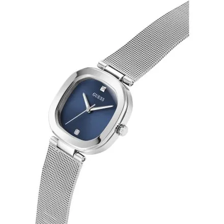 Guess Eve zegarek damski srebrny z granatową tarczą GW0768L1