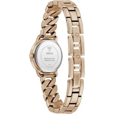 Guess Chime różowozłoty zegarek damski na bransolecie GW0867L3