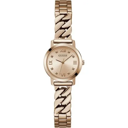 Guess Chime różowozłoty zegarek damski na bransolecie GW0867L3