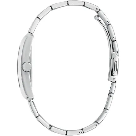 Guess Bonnie srebrny zegarek damski na bransolecie prostokątna koperta GW0876L1