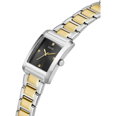 Guess Bonnie złoto-srebrny zegarek damski na bransolecie prostokątna koperta GW0876L3