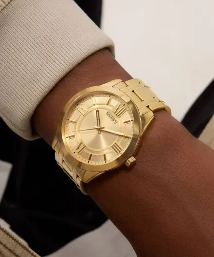 Guess Elliot GW0893G3 złoty zegarek męski z bransoletą
