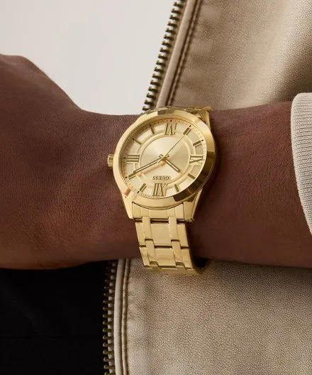 Guess Elliot GW0893G3 złoty zegarek męski z bransoletą