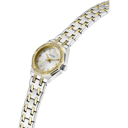 Guess Pixie zegarek damski srebrny ze złotymi detalami na bransolecie GW0931L3