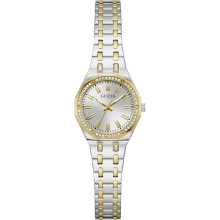 Guess Pixie zegarek damski srebrny ze złotymi detalami na bransolecie GW0931L3