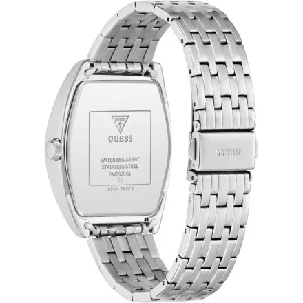 Guess Gabriel zegarek męski srebrny z granatową tarczą GW0975G1