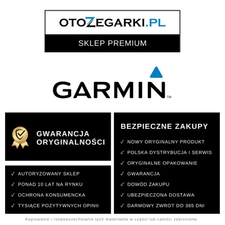 Czarna opaska Garmin CIRQA Smart Band Black L-XL 010-04675-00