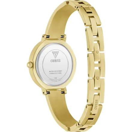 Guess Hartly złoty zegarek damski na bransolecie kryształki GW0991L2