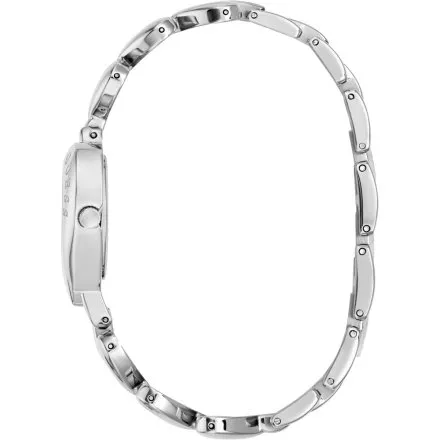 Guess Valerie srebrny zegarek damski na bransolecie serce GW0992L1