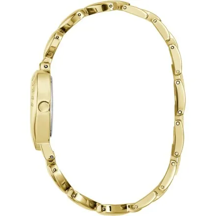 Guess Valerie złoty zegarek damski na bransolecie serce GW0992L2