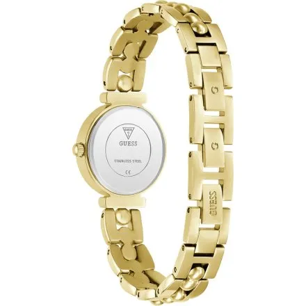 Guess Leena zegarek damski złoty ze srebrną tarczą na bransolecie GW0994L2