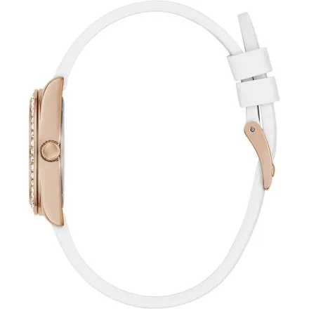 Guess Mini Luna zegarek damski ze wskazówkami biały GW1000L3