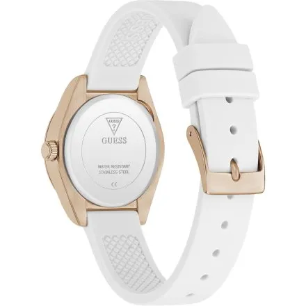 Guess Mini Luna zegarek damski ze wskazówkami biały GW1000L3